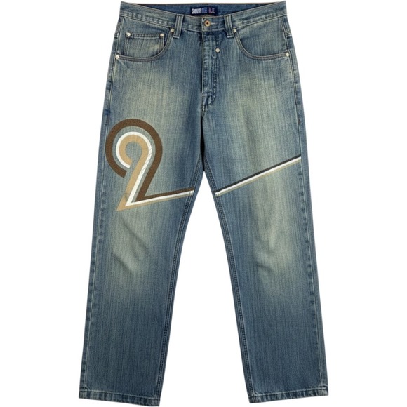Southpole Other - Vintage Southpole Jeans Mens 34x32 Baggy Embroidered Graphic Skater Medium Wash